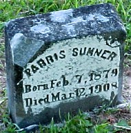 Parris Sumner Headstone
